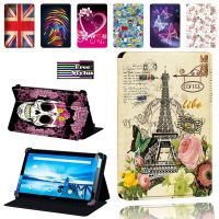 Tablet Case for Lenovo Smart Tab P10 / P10 LTE 10.1 Inch Slim Folding Stand PU Leather Universal Cover Case