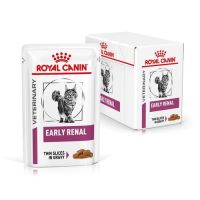 ห้ามพลาด [ลด50%] แถมส่งฟรี Royal Canin Early Renal อาหารประกอบการรักษาชนิดเปียก แมวโรคไตระยะเริ่มต้น 1 กล่องมี 12 ซอง