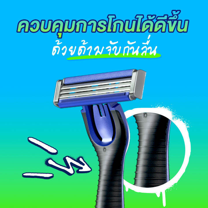 แพ็คสุดคุ้ม-gillette-flexi-vibe-ยิลเลตต์-เฟล็กซ์ซี่-ไวป์-5-ใบมีดโกน-หัวขยับได้-โกนเกลี้ยงในครั้งเดียว