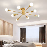 Modern Chandelier Lighting Nordic Spider 6810 E27 Lights Fixture Vintage Industrial Led Ceiling Lamp for Living Room Bedroom