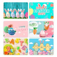 〖Cozyroom shop〗 1Pc Happy Easter Rugs Bunny Eggs Flower Cute Bath Rug Runner Comfort Mat Non Slip Doormats Carpet for Bathroom Kitchen 40x60cm