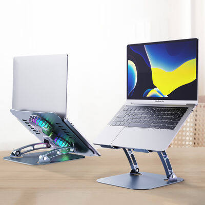 Notebook Fan Cooling cket Foldable Portable Laptop Stand Fan Cooler Computer Accessories Height Adjustable Desktop Organizer