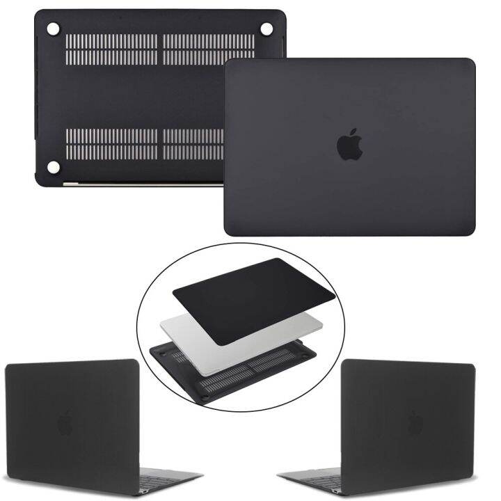 แท็บแล็ปท็อปเคสสำหรับ-macbook-air-13-a2337-pro-13-12-11-15-a2338-a2159ทัชบาร์ใหม่สำหรับ-mac-book-pro-16-a2141สีดำด้านเปลือกแข็ง