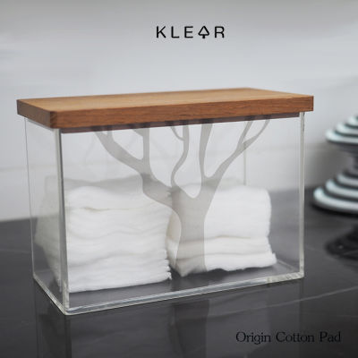 KlearObject Origin cotton pad box กล่องใส่สำลีแผ่น กล่องใส่ของอเนกประสงค์ กล่องอะคริลิค : K300 พร้อมส่ง
