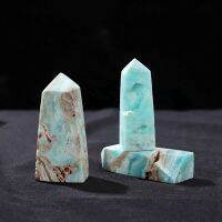 8X Natural Hemimorphite Point Mini Crystal Wand Caribbean Calcite Tetrahedral Column Energy Decoration 30-50G