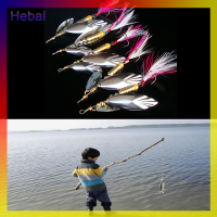 Hebai 8g ตกปลาล่อเหยื่อเหยื่อเหมาะสำหรับ BASS trout Perch PIKE หมุนตกปลา