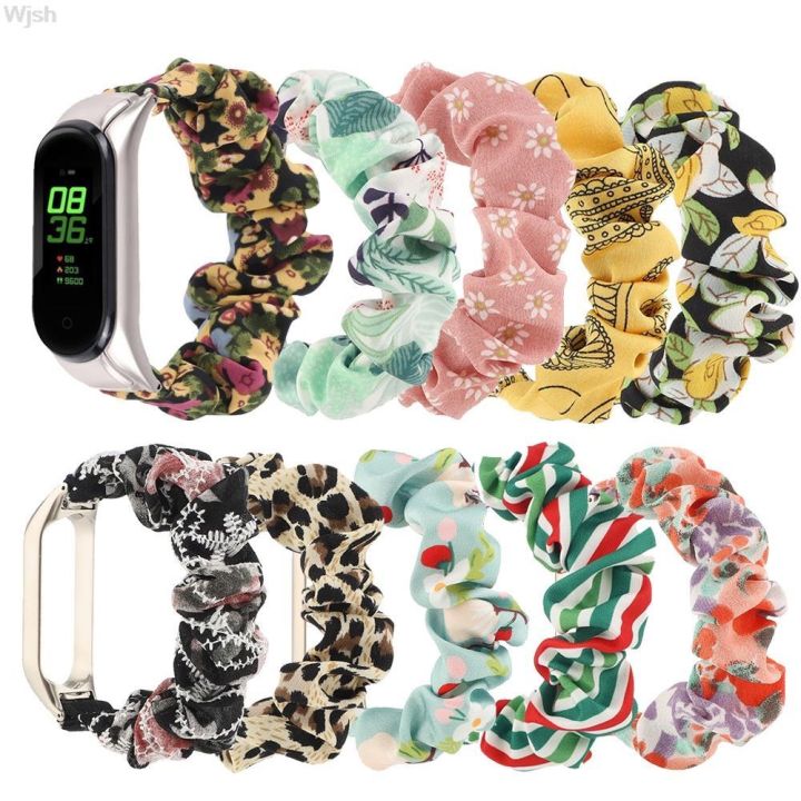 scrunchie-ผ้ายืดหยุ่นสายนาฬิกาสำหรับวง-xiaomi-mi-5-4-สายนาฬิกาแบบถอดเปลี่ยนได้ผู้หญิงสาวยอดนิยม-correa-สายรัดข้อมือสร้อยข้อมือ