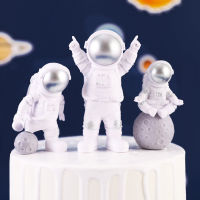 Universe Rocket Astronaut Happy Birthday Letter Decoration Cake Topper Dessert for Childrens Day Lovely Gifts Party Supplies