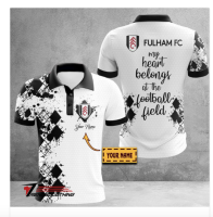 Fulham F.C 2023 New Design Quick Drying High Quality 3D Polo Shirt, Customized (Contact Online for Free Customization) - NO.6G68578580s