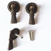 ☎ 31x57mm Antique furniture handle bronze Drawer Wardrobe Door Handle Alloy Handle mounted in front of the screw holes Wholesale