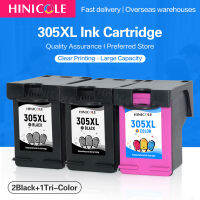 Hinicole 2BK1C 305 XL ตลับหมึกสำหรับ HP 305XL สำหรับ HP Deskjet PLUS 4100 4110 411 20 4121 4122 4130 4140 4152 4155 4158เครื่องพิมพ์