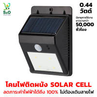 wall lamp solar cell  ไฟผนังโซล่าเซลล์  solar cell โคมไฟ  โคมติดผนังโซล่าเซลล์ LED Wsl-01 ขนาด 0.44 วัตต์ ไฟโซล่าเซลล์ ติดหน้าบ้าน ไฟเปิด-ปิด อัตโนมัติ