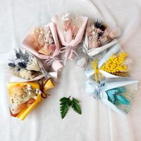 卐✆✙ Mini Real Natural Dried Flower Bouquet for Mothers Day Gift 2023 Dried Flower Floral Arrangement Gift Boyfriend Wedding Decor