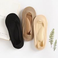 3D Boat Socks Breathable Cushion Bow Foot Massage Invisible Slippers Silicone Anti-off Ice Silk Boat Socks