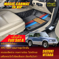 Suzuki Vitara 3Door 1992-1998 Full Set A (เต็มคันรวมถาดท้ายรถแบบA) พรมรถยนต์ Suzuki Vitara 3Door 1992 1993 1994 1995 1996 1997 1998 พรม7D VIP Magic Carmat