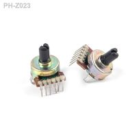 2Pcs/set Type 161 Semi-Circular Shaft B503 10mm Shank Potentiometer 6-pin Power Amplifier Tuning Potentiometer Switch