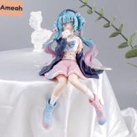 AMEAH 14.5Cm Kawaii โมเดลของเล่นโมเดลของเล่นแอ็คชั่น,โมเดลฟิกเกอร์รีนขนาดเล็กของประดับโต๊ะทำงาน Hatsune Miku