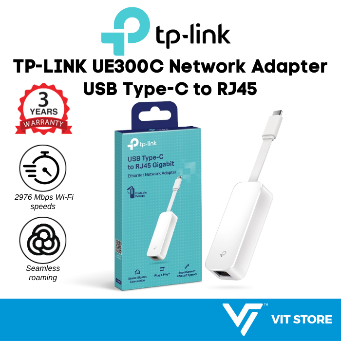 TPLINK (UE300C) USB TypeC to RJ45 Gigabit Network Adapter