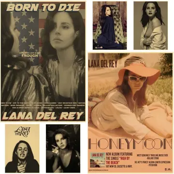 Lana Del Rey Vintage Kraft Paper Poster Born To Die Wall Art Decor