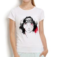 ink Uchiha Itachi kawaii tshirt women new white casual short sleeve o-neck femme cute NARUTO funny t shirt  2U99