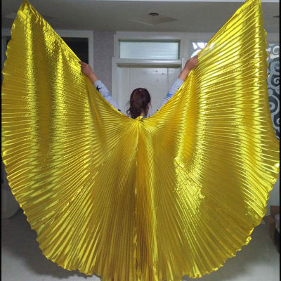 11Color Belly Dance Butterfly Wings Adult Women Gold Belly Dance Costume Shinny Indain Stage Performance 360 Degrees Dance Wear