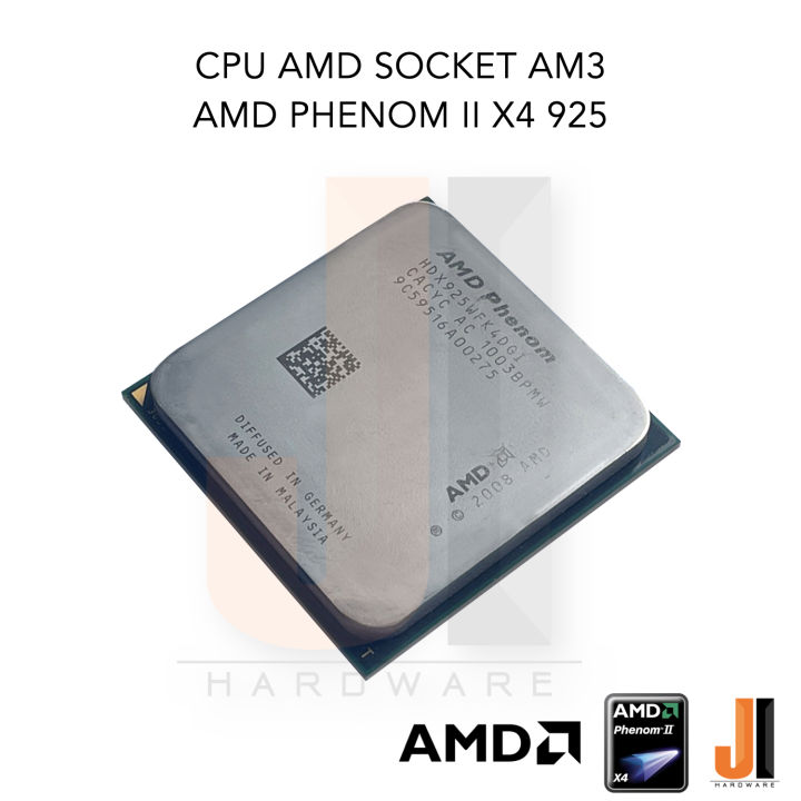 cpu-amd-phenom-ii-x4-925-4-cores-4-threads-2-8-ghz-6-mb-l3-cache-95-watts-tdp-no-fan-socket-am3-สินค้ามือสองสภาพดีมีการรับประกัน