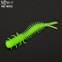 MNFT 60Pcs 45mm/0.4g Luya Soft Fishing Bait PVC Root Fish Bait 3-tail Spiral Multi-Colors Slug BaitLures Baits