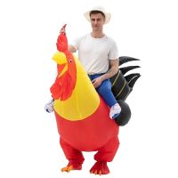 Adult Cock Inflatable Costume Anime Suits Dress Mascot Halloween Party Cosplay Costumes for Man Woman Boys Girls