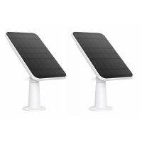 2X Solar Panel Power Supply for Wireless Outdoor Waterproof Security Camera Non-Stop Charging