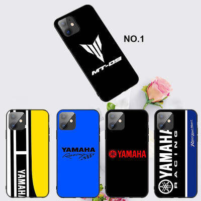 Casing หรับ iPhone 11 12 Mini X Xs XR Pro Max 6+ 6s+ 7+ 8+ 6 7 8 Plus 5 5s SE 2020 YAMAHA Logo Design Pattern Phone เคสโทรศัพท์ อ่อนนุ่ม TPU Black ปก