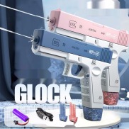 Súng nước Glock, đồ chơi trẻ em, súng phun nước tự động, pin sạc