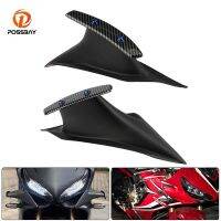 Fairing Winglets รถจักรยานยนต์1คู่อุปกรณ์เสริมฝาครอบป้องกันปีกข้างคาร์บอนไฟเบอร์สำหรับ Honda CBR650R CBR 650R 2019-2020 2021