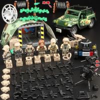 Compatible with LEGO police mercenary building blocks military figure puzzle full set assembled boy childrens birthday toys