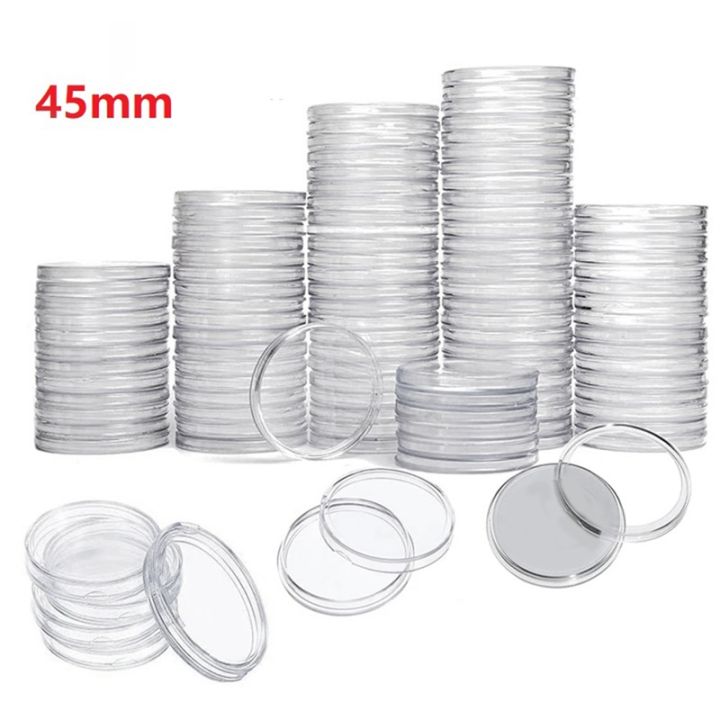 100piece-45mm-inner-diameter-commemorative-coin-box-coin-silver-dollars-storage-protection-box-transparent-round