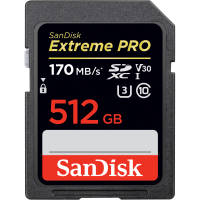 SANDISK EXTREME PRO SDXC UHS-I CARD 512GB ความเร็ว อ่าน 200MB/s เขียน 140MB/s (SDSDXXD-512G-GN4IN)