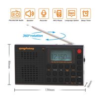 QL-M02บันทึกวิทยุแสดงผลแบบดิจิตอลแบบบลูทูธ,เครื่องบันทึกสัญญาณ FM/AM/SW แบบเต็มย่านรุ่นบลูทูธ/ไม่มีเวอร์ชันบลูทูธ