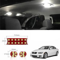 อ่านแผนที่เพดานโดมตกแต่งภายในรถยนต์แผ่นเรืองแสงสีขาว44 SMD 5050สำหรับ BMW M1 E82 E87 128i 135i M3 E90 E91 E92 328i 330i M5 E60 528i E61