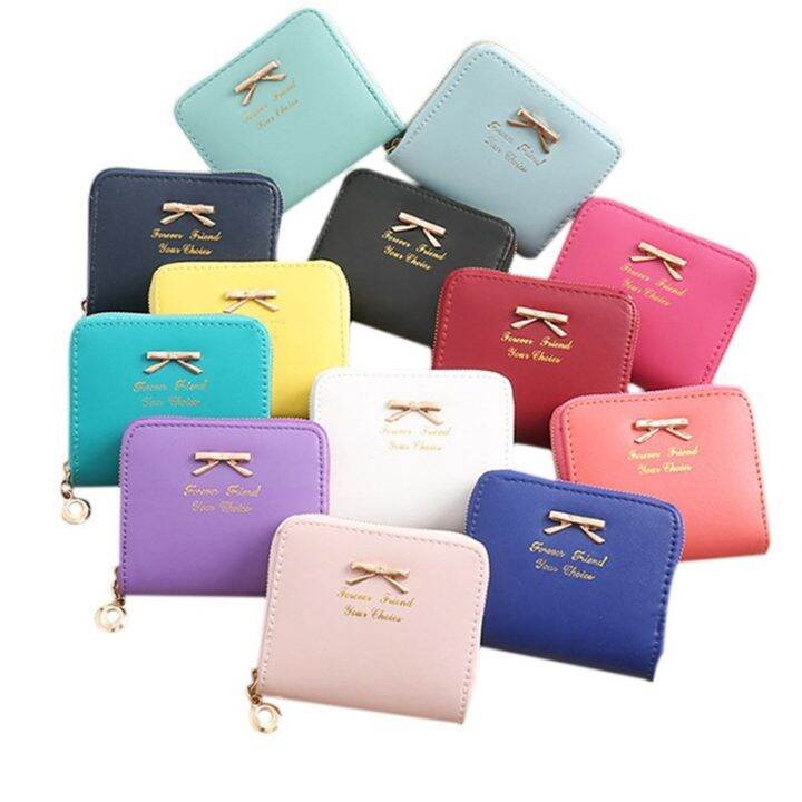 womens-zipper-coin-purse-multifunctional-short-card-holder-korean-bow-wallet