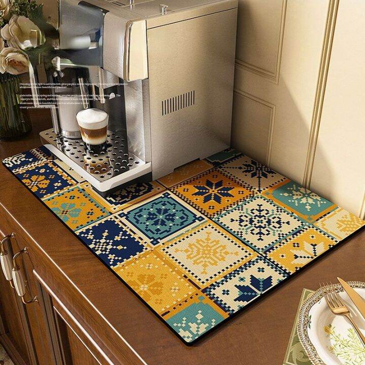 drying-quick-dish-mat-printed-kitchen-tableware-coffee-draining-pad-dinnerware-cup-bottle-placemat-rubber-super-absorbent-mats