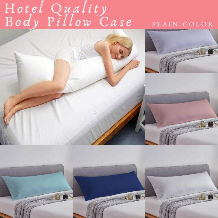【new】 Long Body Pillow Case Premium Hotel Quality 100 Cotton Plain