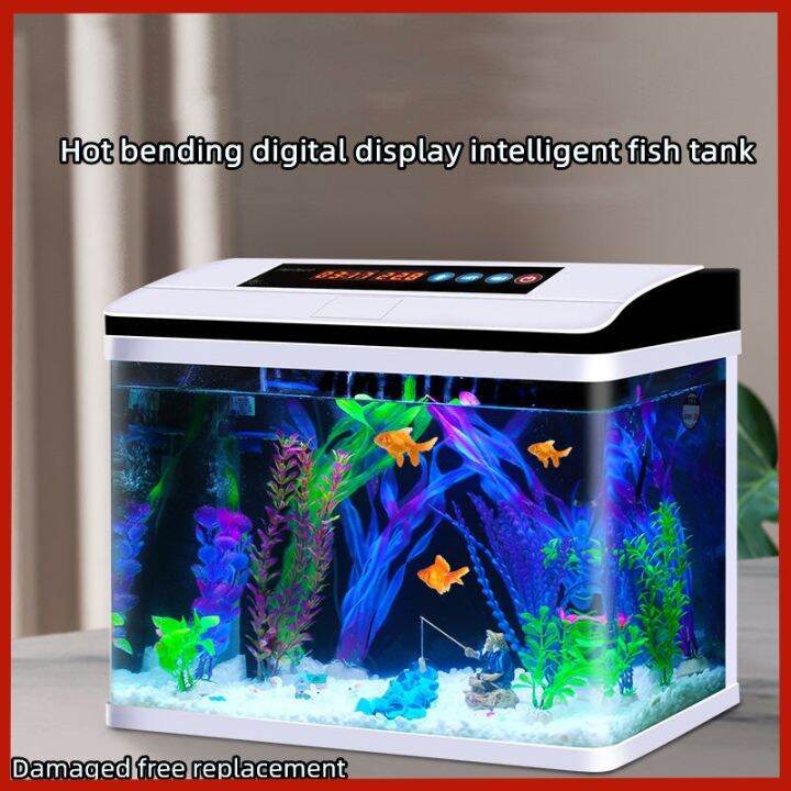 Hot Bending Ecological Tank Without Water Change Desktop Aquarium ...