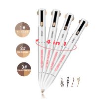 4 In 1 Easy To Wear Eyebrow Contour Pen Waterproof Defining Eye Brow Long Lasting Eyebrow Enhancer Pencil Makeup