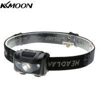 KKmoon ไฟหน้า LED กันน้ำน้ำหนักเบา3W ไฟตกปลาไฟกลางแจ้งไฟหน้าแคมป์ปิ้ง LED