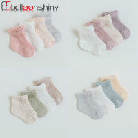 Balleenshiny 4pairst Baby Socks Ultra Thin Mesh Breathable Cotton Loose Mouth Newborn Infant Leg Warmer Kids Sock for Boy Girl