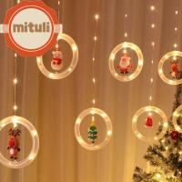 MITULI ซานตาคลอส คริสต์มาส โคมไฟ ตกแต่งห้อง ไฟ LED ตกแต่ง ไฟวันหยุด จี้คริสต์มาส ไฟสตริง ตกแต่งคริสต์มาส เครื่องประดับแขวน