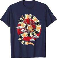 Sushi Dragon Roll อาหารญี่ปุ่น Kawaii Anime Unisex เสื้อยืด