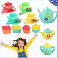 Pretend Play Tea Party Set For Little Girls Plastic Tea Set Mini Kitchen Tea Party Kitchen Set 22 PcsTea Desserts Gifts For Girls Boys