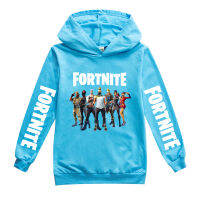 [ในสต็อก] Fortnites น่ารักเสื้อคลุมด้วยผ้าพิมพ์เสื้อกันหนาวหมวกสำหรับเด็กหนุ่มๆสาวๆเด็กเสื้อผ้าเด็กผ้าฝ้าย + โพลีเอสเตอร์แขนยาวฤดูใบไม้ผลิฤดูใบไม้ร่วง