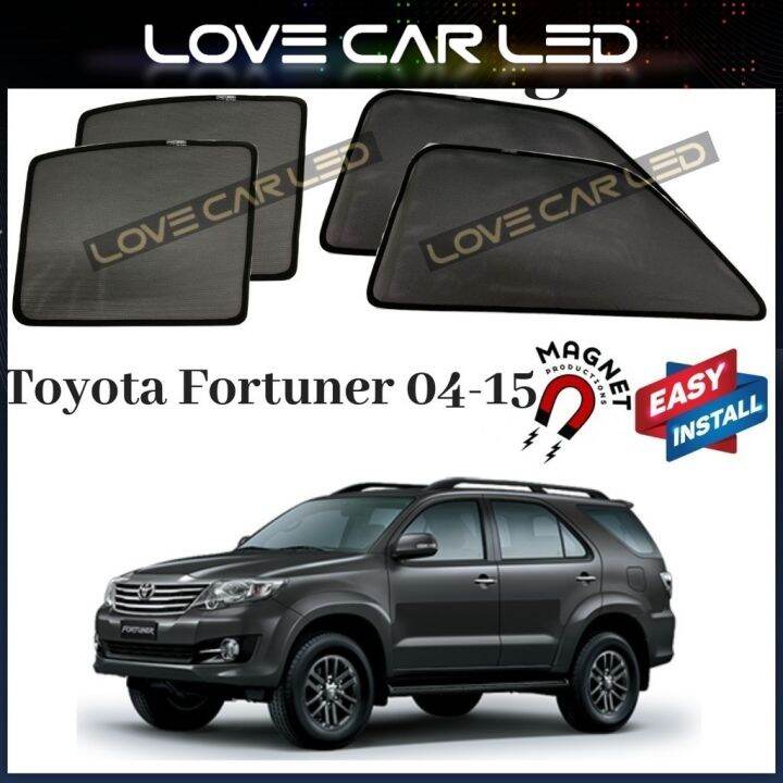 TOYOTA FORTUNER 04-15 4WINDOW MAGNETIC SUNSHADE | Lazada