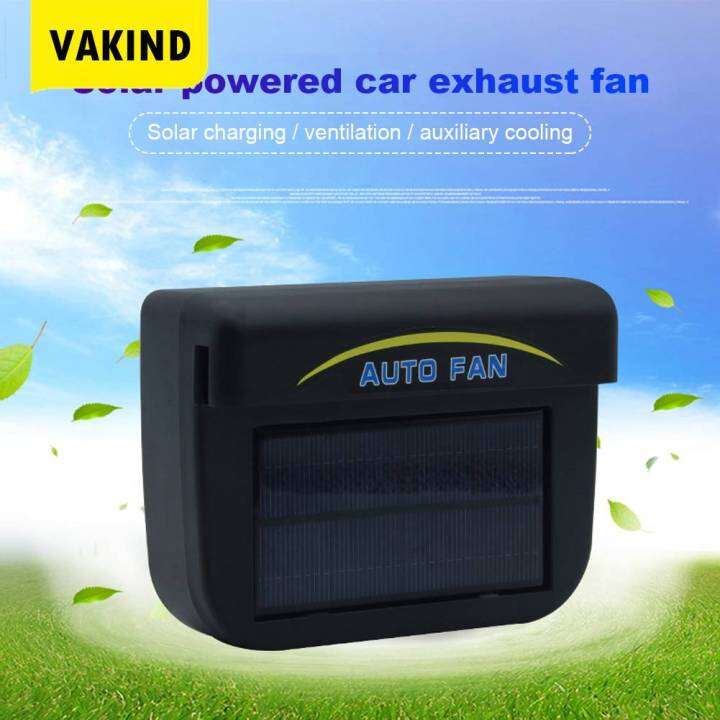 Solar Powered Car Air Cooler 0.8W Auto Air Vent Exhaust Fan Automatic
